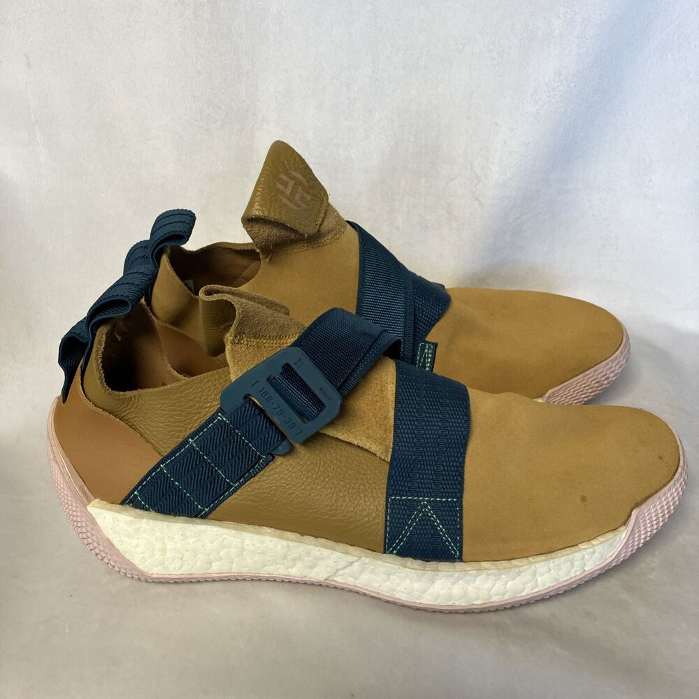 ADIDAS Mens James Harden LS 2 Buckle Trace Cargo Tan Suede Shoes Size 12